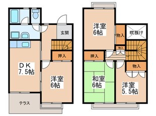 ビラコモンズEの物件間取画像